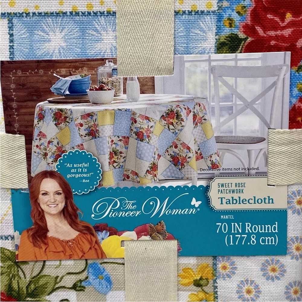 Floral 70” Tablecloth ROUND - Picture 5 of 7